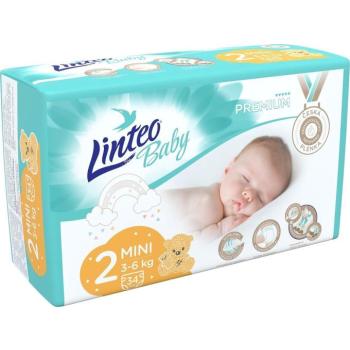 LINTEO Baby Premium MINI (3-6 kg) 34 db kép