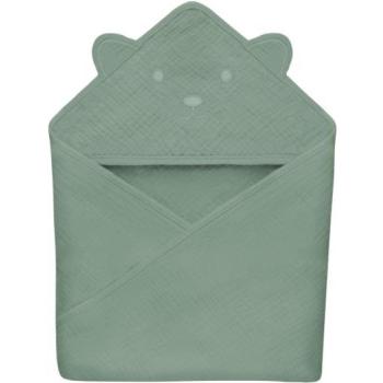 Lionelo Muslin Hooded Towel Green Forest kép