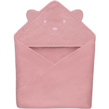 Lionelo Muslin Hooded Towel Pink Baby kép