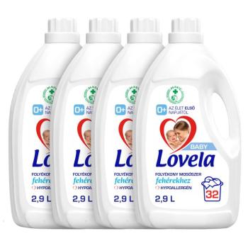 Lovela Baby Hipoallergén folyékony Mosószer fehér ruhákhoz 4x2,9L... kép