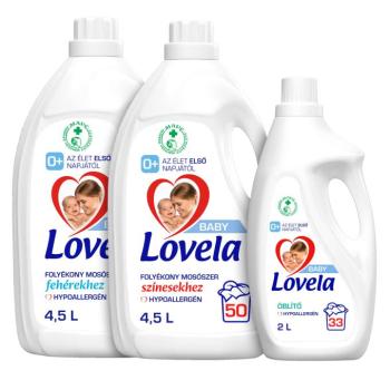 Lovela Baby Hipoallergén Mosószer csomag 100 mosásra