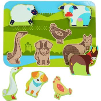 Lucy & Leo 226 Állatkák a farmon - fa formaillesztő puzzle, 7 részes kép