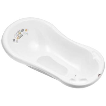 Maltex Kád leeresztő dugóval és csúszásgátló szőnyeggel Zebra 84 cm - Fehér kép