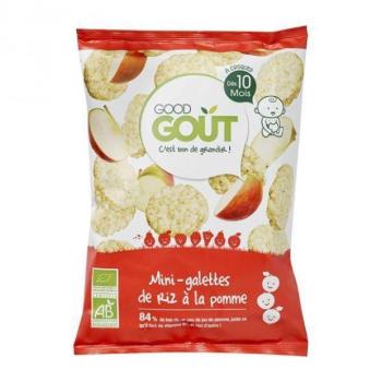 Mini BIO rizses sütemények almával 40g Good Gout kép