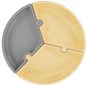 MINIKOIOI puzzle, szilikon tapadókoronggal - Grey/ Yellow kép