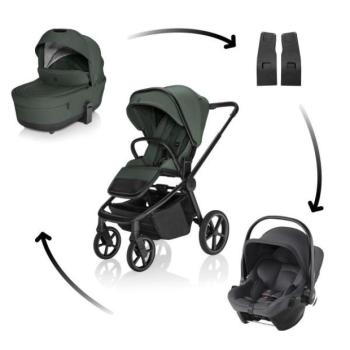 Move Cross 5X babakocsi + Baby-Safe Core autósülés, Oak Green kép