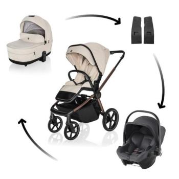 Move Cross 5X babakocsi + Baby-Safe Core autósülés, Quartz Beige kép
