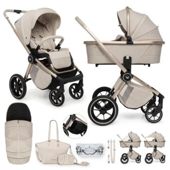 MUUVO Kombinált babakocsi Quick Boho Beige szett 2 az 1-ben kép