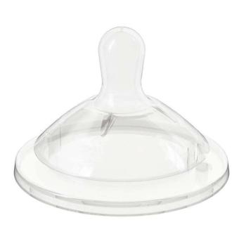CHICCO Natural Feeling szilikon palackos cumi, gyors áramlás 2 db, 6m + kép