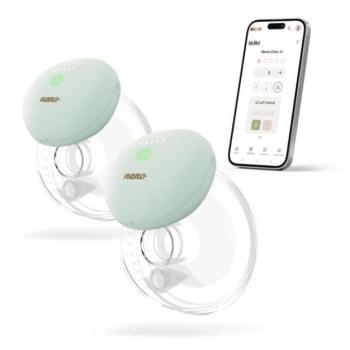 NENO Ovio Twin dupla, vezeték nélküli, elektronikus, alkalmazással ellátott Hands-free mellszívó kép