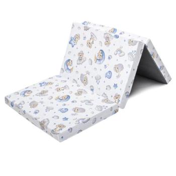 Összecsukható matrac kiságyba New Baby STANDARD 120x60x5 cm koala kék kép