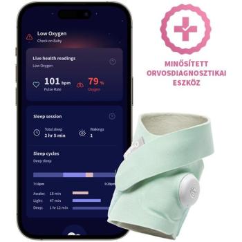 Owlet Dream Sock 0-18 hónapos babáknak (zöld) kép