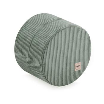 Padlópuff kerek Ø 40 × 30 cm Bársony zöld