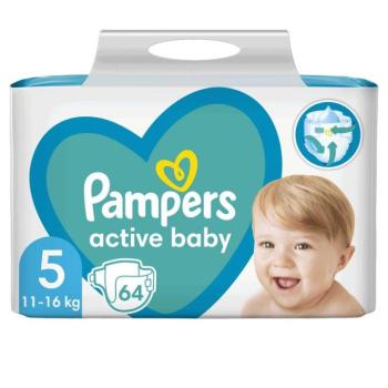 Pampers Active Baby Giant Pack Pelenkacsomag 11-16kg Junior 5 (64db) kép