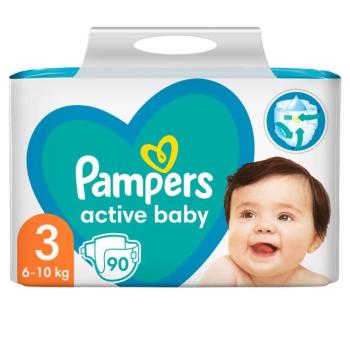 PAMPERS Active Baby 3-as méret (90 db) 6-10 kg kép