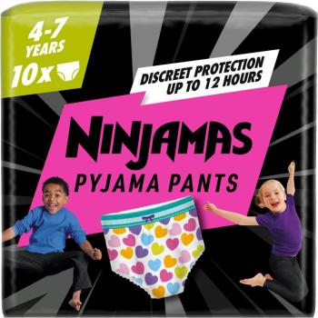 Pampers Ninjamas Pyjama Pants Szívecskék 4-7 év (10 db) kép