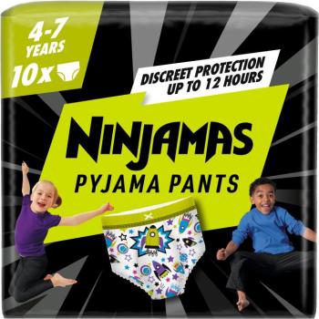 Pampers Ninjamas Pyjama Pants Űrhajós 4 - 7 év (10 db) kép