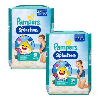 Pampers Splashers Baby Shark™ Úszópelenka 9-15kg Maxi 4-5 (2x11db) kép
