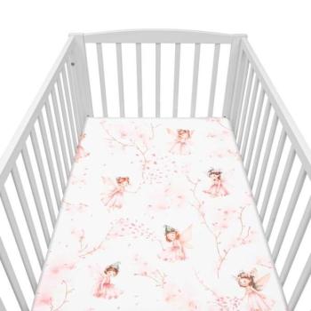 Pamut lepedő kiságyba New Baby Tündérek 120x60 cm kép