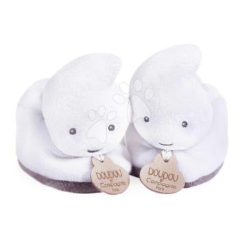 Papucs újszülött részére Szellem Booties My First Halloween Doudou et Compagnie ajándékcsomagolásban fehér 0-6 hó kép