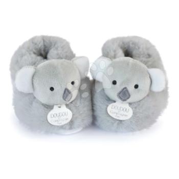 Papucsok kisbabának Koala Booties Unicef Collection Doudou et Compagnie ajándékcsomagolásban szürke 0-6 hó kép