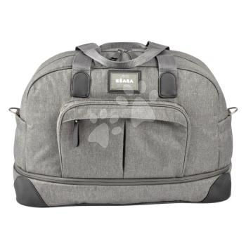 Pelenkázó táska babakocsira Beaba Amsterdam II Expandable Travel Changing Bag Heather Grey 2 méret szürke kép