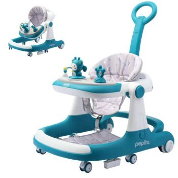 Pepita Jolly 4in1 zenélő Bébikomp tolókarral - kék kép