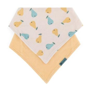 PETITE&MARS Előke bandana Luke 2 db Bézs Körte&Intenzív Ochre 3hó+ kép