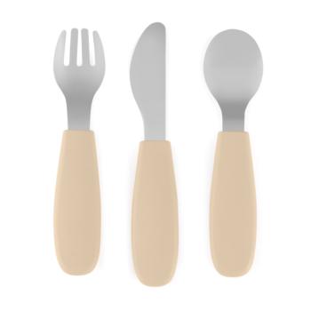 PETITE&MARS Evőeszközkészlet rozsdamentes acélból Take&Match Desert Sand 12m+ kép