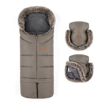 PETITE&MARS Set Arctic 4in1 bundazsák + Furry Mocha Mousse kesztyű kép
