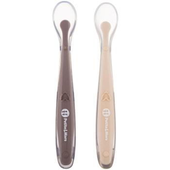PETITE&MARS Szilikon kanál tokkal Take&Match Sand Cocoa 6hó+, 2 darab kép