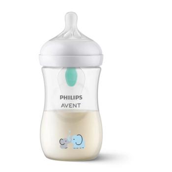 Philips AVENT SCY673/81 Natural Response cumisüveg AirFree szeleppel, 260 ml, 3-6 hó, 1 db, Elefánt kép