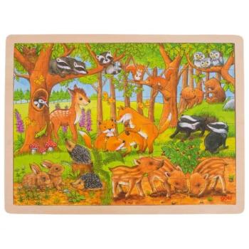 Puzzle - erdei kölykök kép