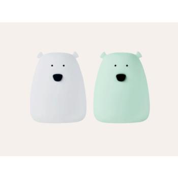 Rabbit & Friends Maci mini érintőfelületes lámpa szett - zöld és fehér kép
