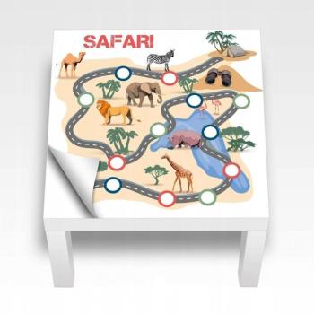 Safari asztal matrica 54 x 54 cm kép