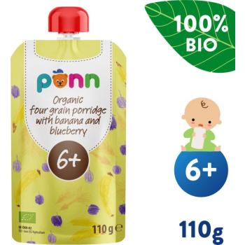 SALVEST Ponn BIO banán fekete áfonyával és gabonapehellyel (110 g) kép