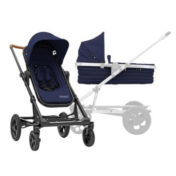 SET babakocsi mag Papilio fekete, fekete / sötétkék kép