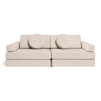 SHAPPY PLAY Gyermek kihúzható habszivacs kanapé Szín: Soft Beige kép