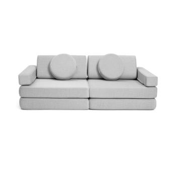 SHAPPY PLAY mini gyermek összecsukható habszivacs kanapé Szín: Light Grey kép