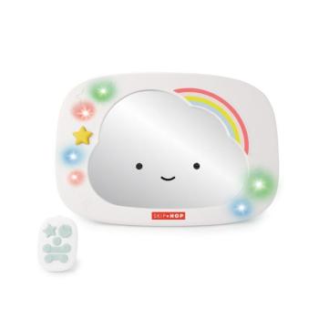 SKIP HOP Autó visszapillantó tükör fényekkel és hangokkal Silver Lining Cloud kép