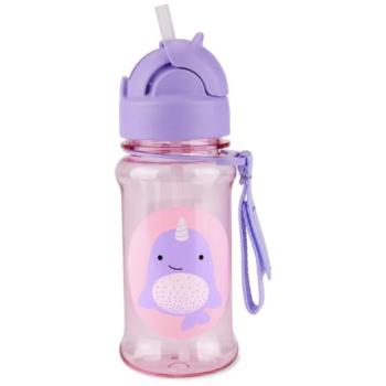 SKIP HOP Zoo tritan Szívószálas palack 355ml Narvál 12hó+ kép