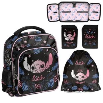 STITCH LITTLE DRAMER óvodás hátizsák, táska és tolltartó szett kép