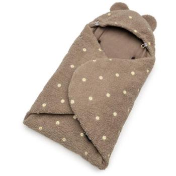 T-TOMI Wrapper Teddy Brown Flowers kép