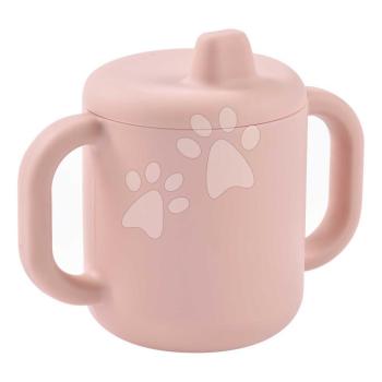 Tanulóbögre kisbabáknak Silicone Training Cup Cotton Candy Beaba fedéllel önálló iváshoz rózsaszín 8-hó kortól kép