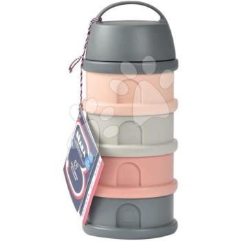 Tejpor adagoló Formula Milk Container Beaba 4-részes Mineral Grey Pink szürke-rózsaszín 0 hó-tól kép