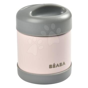 Termosz széles nyílással Beaba Stainless Steel Portion 300 ml Pink minőségi rozsdamentes acélból rózsaszín kép
