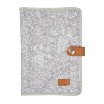 Textil borító egészségügyi kiskönyvre Health Book Protection Beaba Tiny Dots szürke pöttyökkel kép