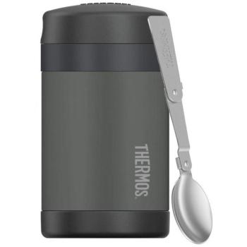 THERMOS FUNtainer gyerek ételtermosz + kanál, 0,47 l, fekete kép