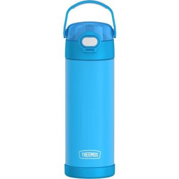 THERMOS FUNtainer gyerek termosz + ivókupak, 0,47 l, neonkék kép