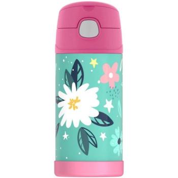 THERMOS FUNtainer gyerek termosz, szívószálas, 0,355 l, wild flowers kép